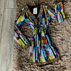 Multicolor sequins dress